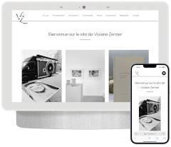 Photographe creation d un site internet pour une photographe, viviane ZENNER