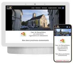 site vitrine d une association de divertissement
