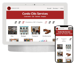 site vitrine d une cordonnerie