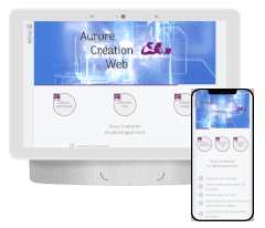 SITE D AURORE CREATION WEB, freelance en site internet, cours, webradio