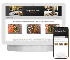 site vitrine du fumoir à Aigues Mortes