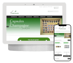 site marchand pour un e commerce qui vend des capsules de champagne de jean pierre