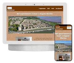 site vitrine de location d appartement sur aigues mortes
