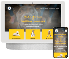 site vitrine pour un conducteur canin à paris