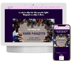 Site internet pour une webradio au collège paulette