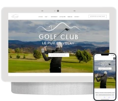 site vitrine pour le golf du puy en velay
