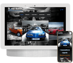 site vitrine pour la vente de voiture ancienne de prestige