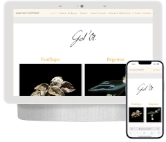 création d un site vitrine pour un créatrice de bijoux sur aigues mortes