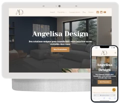 création d un site vitrine pour une décoratrice d intérieur