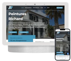 Création d un site vitrine pour les peintures richard à Lansargues
