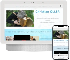 site vitrine pour un musicien, création à Aigues mortes