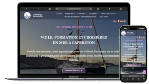 refonte et creation de site de croisiere à capbreton dans les landes