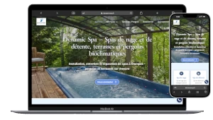 création d'un site vitrine pour de la vente de spa