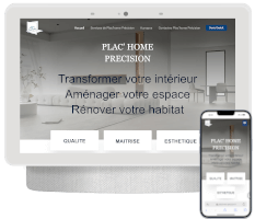 creation du site vitrine plac'home précision, optimisé, referencé, sécurisé