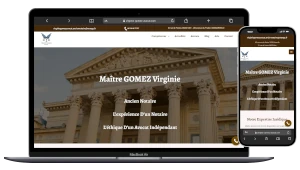 site vitrine pour une avocate sur Nice et Marseille