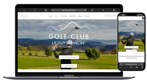site vitrine pour le golf du puy en velay