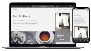 création d'un site vitrine end editions à Metz