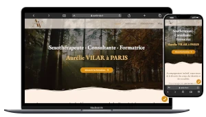 Création d'un site vitrine pour une sexothérapeute, consultante, formatrice à Paris