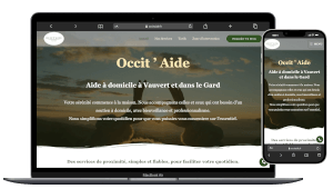 création d'un site vitrine sur vauvert en aide à domicile