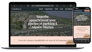 site vitrine de location d appartement sur aigues mortes