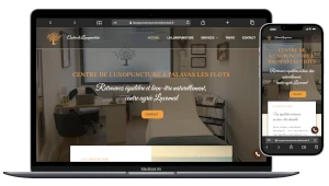 création d'un site vitrine sur Palavas les flots, centre de luxopuncture