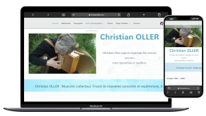 site vitrine pour un musicien, création à Aigues mortes