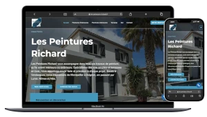 Création d un site vitrine pour les peintures richard à Lansargues