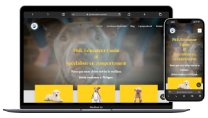 site vitrine pour un conducteur canin à Mantes la jolie