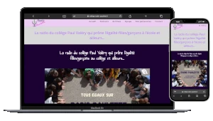 Site internet pour une webradio au collège paulette