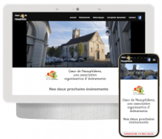 site vitrine d une association de divertissement