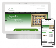 site marchand pour un e commerce qui vend des capsules de champagne de jean pierre