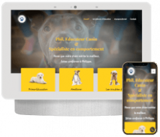 site vitrine pour un conducteur canin à paris