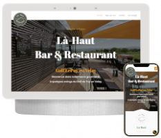 site vitrine pour le restaurant La haut