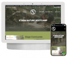 site vitrine XTREM NATURE BOOTCAMP, commando apprentissage