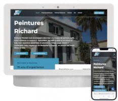 Création d un site vitrine pour les peintures richard à Lansargues