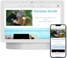 site vitrine pour un musicien, création à Aigues mortes